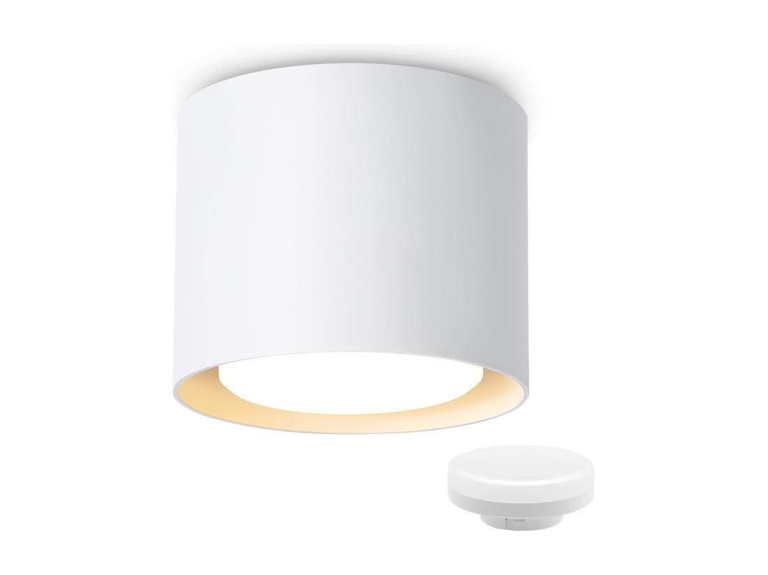 Vente Unique NETTLIFE Plafonnier Spot LED Blanc : Plafond Rond En Saillie Alum. 230V Ampoule GX53 5W 3000K Pour Chambre Couloir