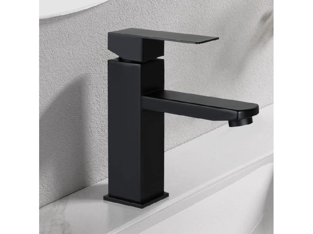 Vente Unique NETTLIFE Robinet D'évier Robinet Chaud/froid Robinet Haute Pression En Acier Inoxydable