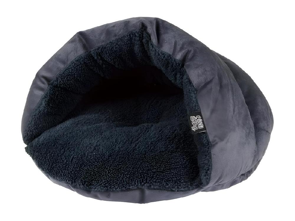 Vente Unique Niche En Forme De Chausson Pour Animaux - Gris Anthracite - L 45 X L 22 Cm - Gamme Sweet Cat