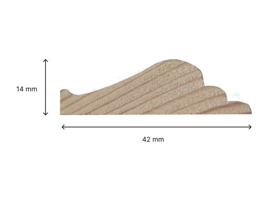 Vente Unique NORDLINGER PRO Kit Moulures De Porte - FSC 100% - Kit Adapté Aux Portes De 83 Cm