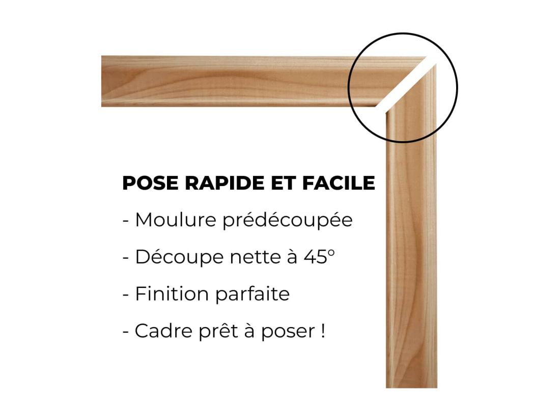 vente unique NORDLINGER PRO Kit Moulures de porte - FSC 100% - Kit adapté aux portes de 83 cm