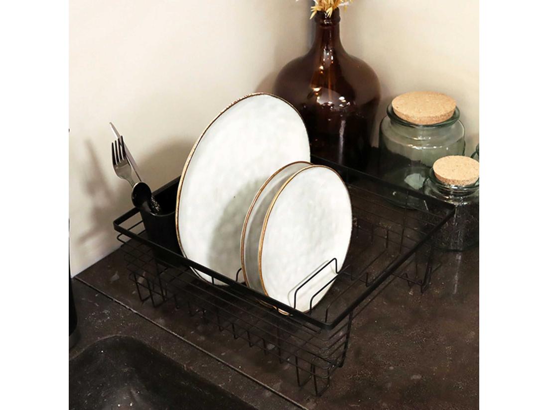 vente unique Novastyl - Egouttoir A Vaisselle En Metal Noir