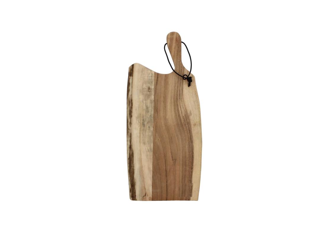 Vente Unique Novastyl - Planche A Decouper Wood En Bois D'acacia 50x20cm Avec Laniere En Cuir