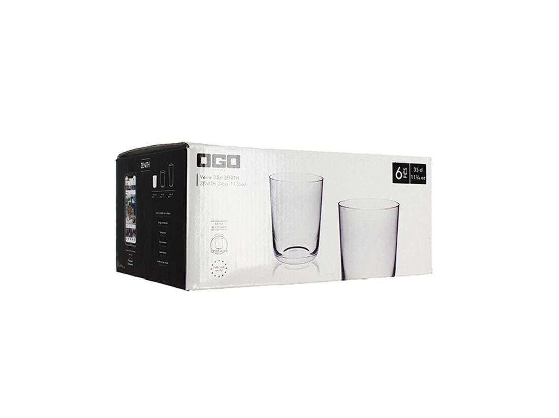vente unique Ogo Living - Boite De 6 Chopes Zenith En Cristallin 35cl Forme Basse