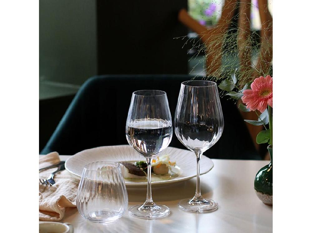 Vente Unique Ogo Living - Boite De 6 Verres A Pied Astral 40cl En Cristallin