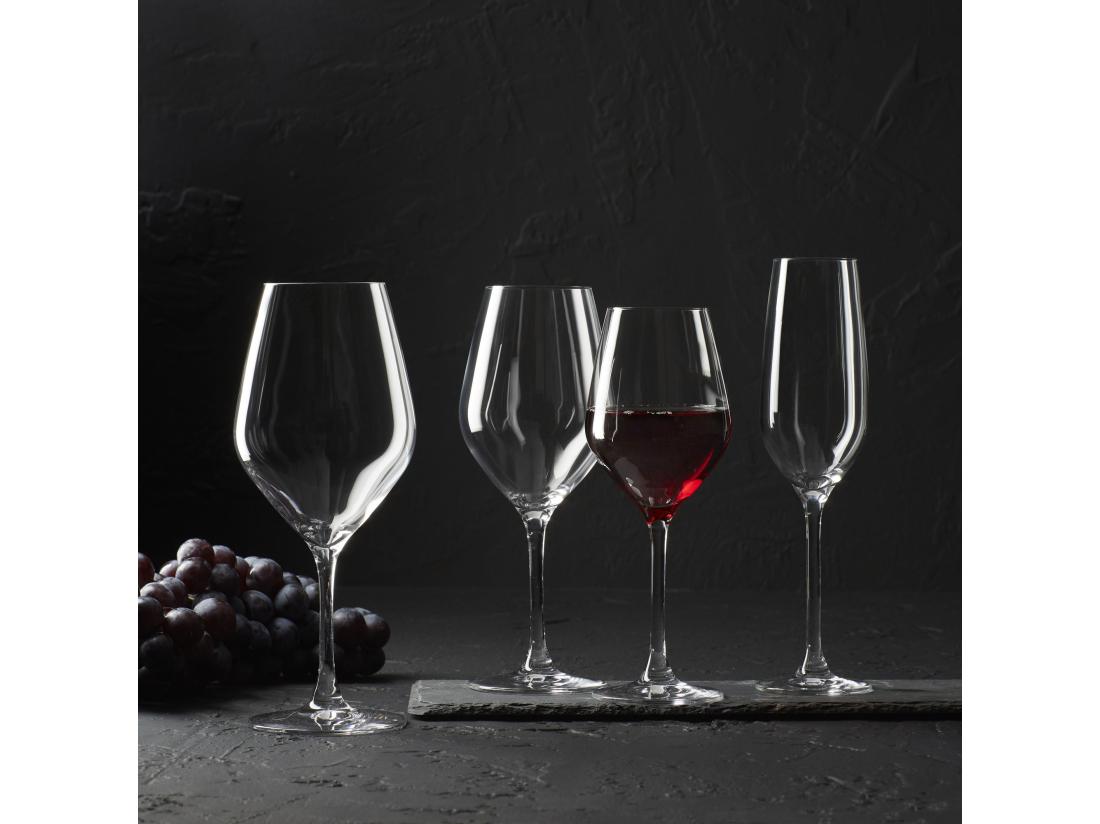 Vente Unique Ogo Living - Boite De 6 Verres A Pied Vin Zenith En Cristallin 25 Cl