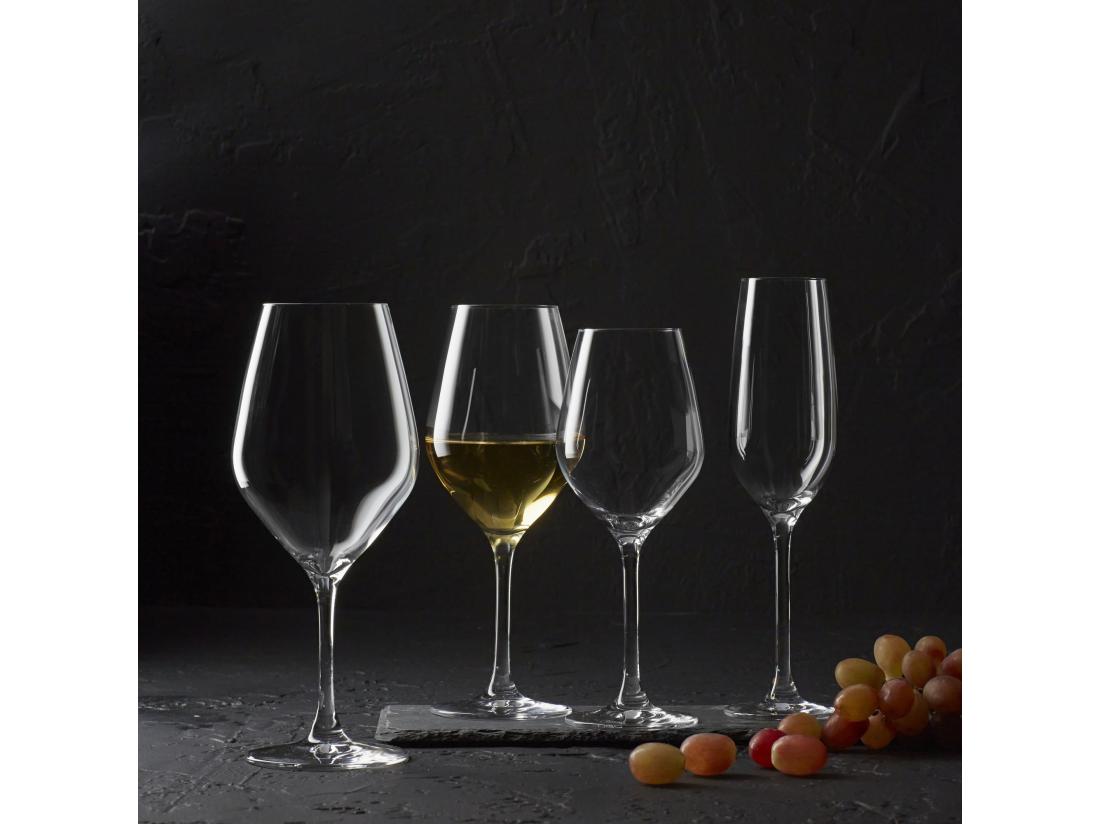 Vente Unique Ogo Living - Boite De 6 Verres A Pied Vin Zenith En Cristallin 25 Cl