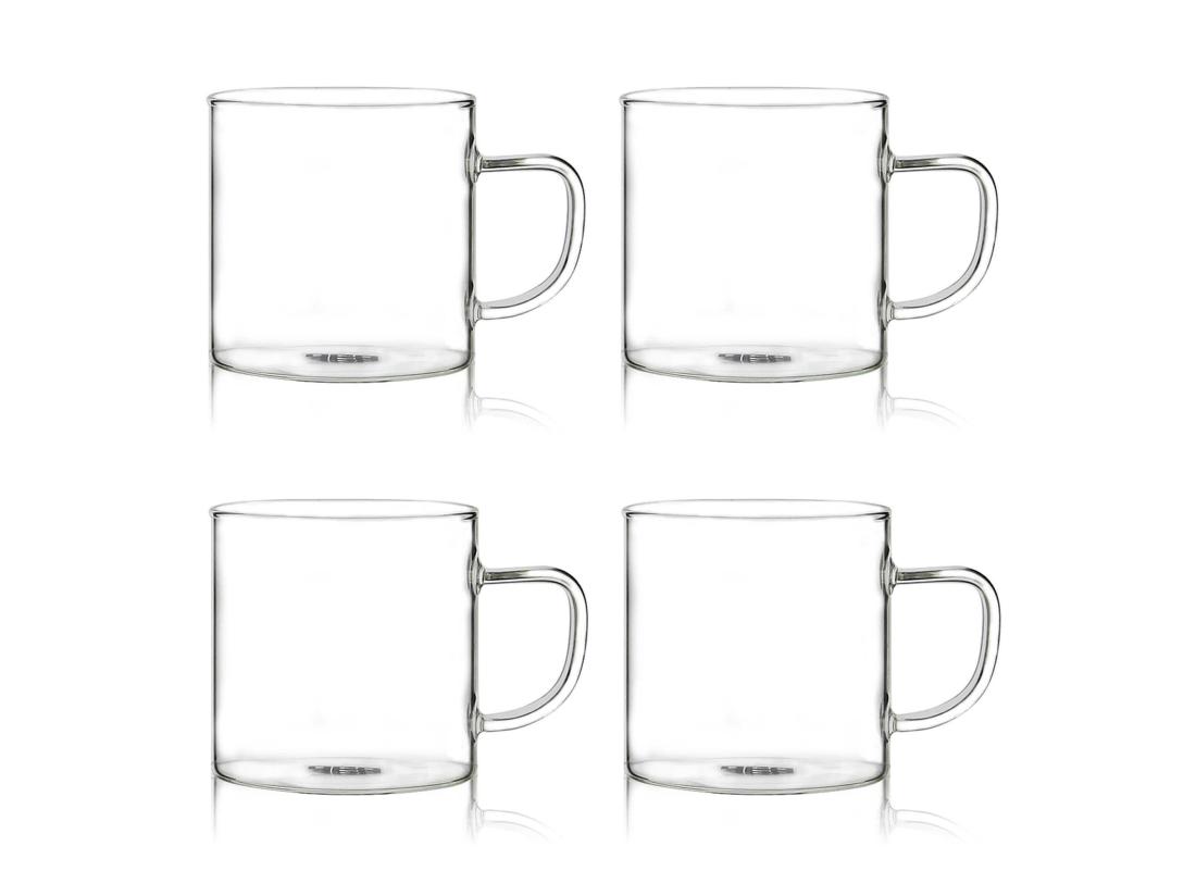 vente unique Ogo Living - Lot De 4 Tasses Helya 25cl En Verre Borosilicate