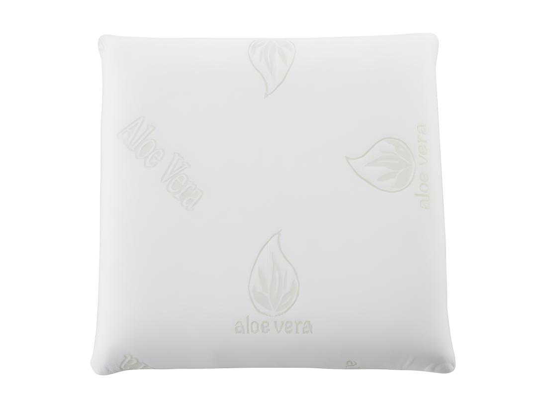 Vente Unique Oreiller Mémoire De Forme DOUCEUR D' ALOE VERA De NATUREA - 60 X 60 Cm