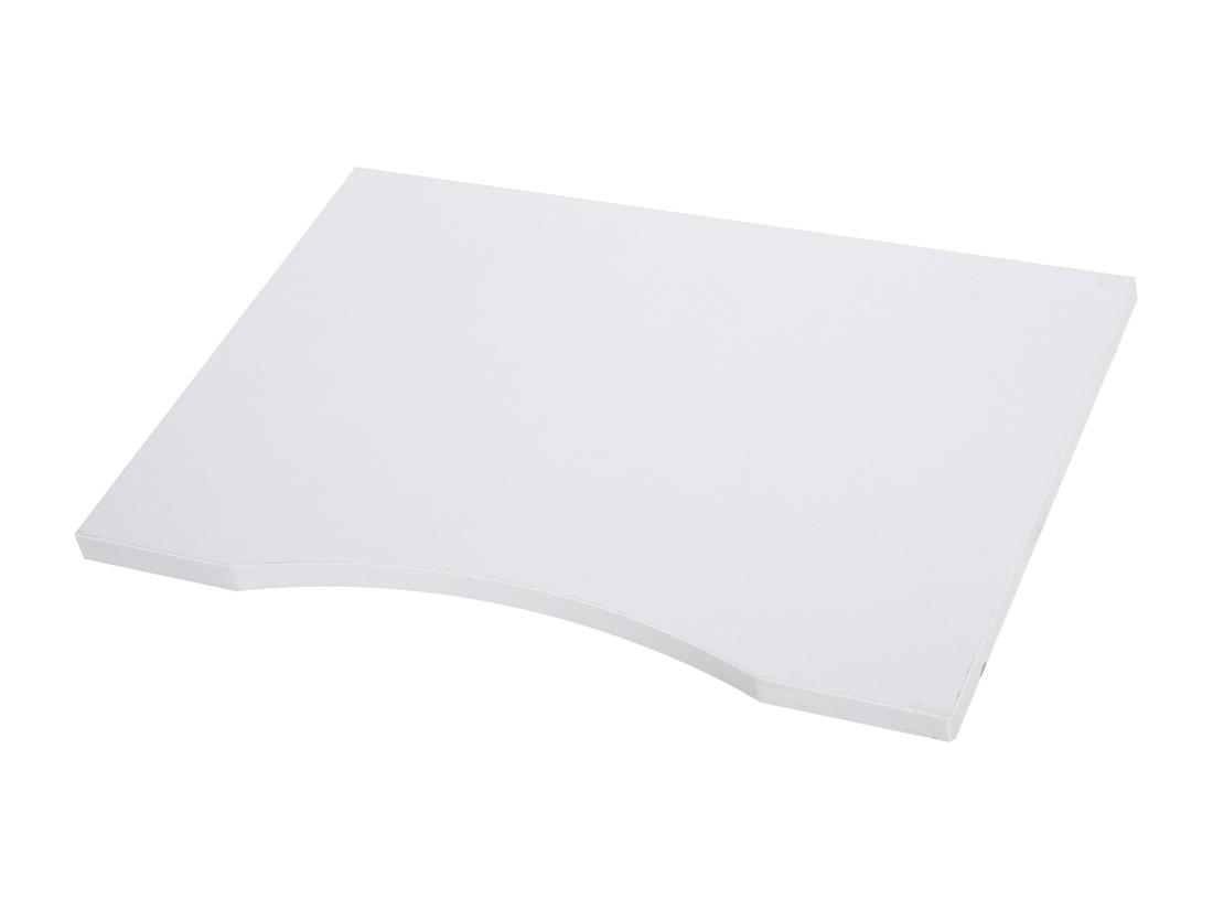 Vente Unique Organiseur Bureau Bois Blanc Avec 4 Couches Fournitures Support D'imprimante Dim. 35 5L X 25l X 28 6H Cm