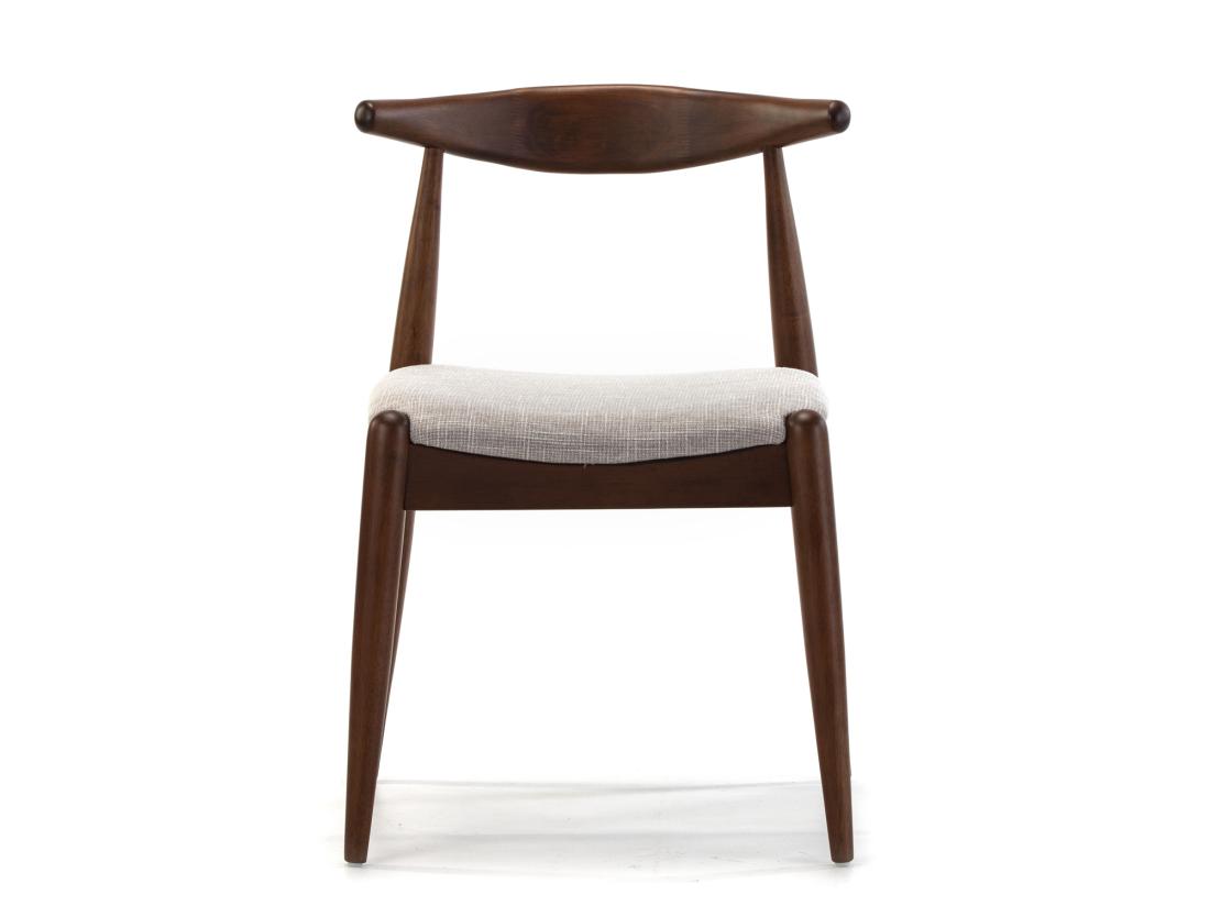 Vente Unique Pack 2 Chaises Corzo Couleur Noyer Bois Massif 52 5 Cm X 50 Cm X 74.5 Cm