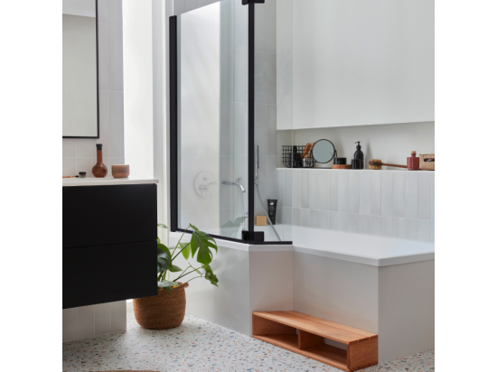 Vente Unique Pack Baignoire Bain Douche 180 X 90 JACOB DELAFON Neo Version Gauche + Tablier