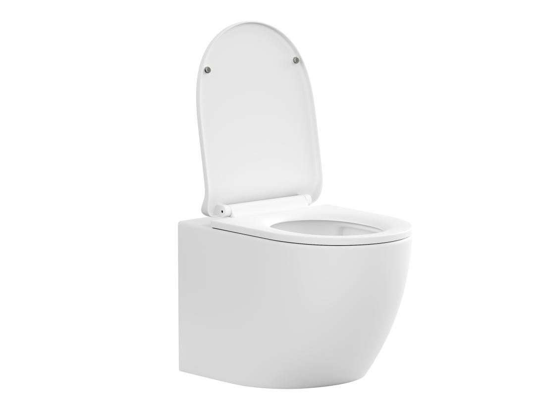 Vente Unique Pack WC Suspendu Blanc Mat Avec Bâti-support Et Plaque De Déclenchement - JAVOINE