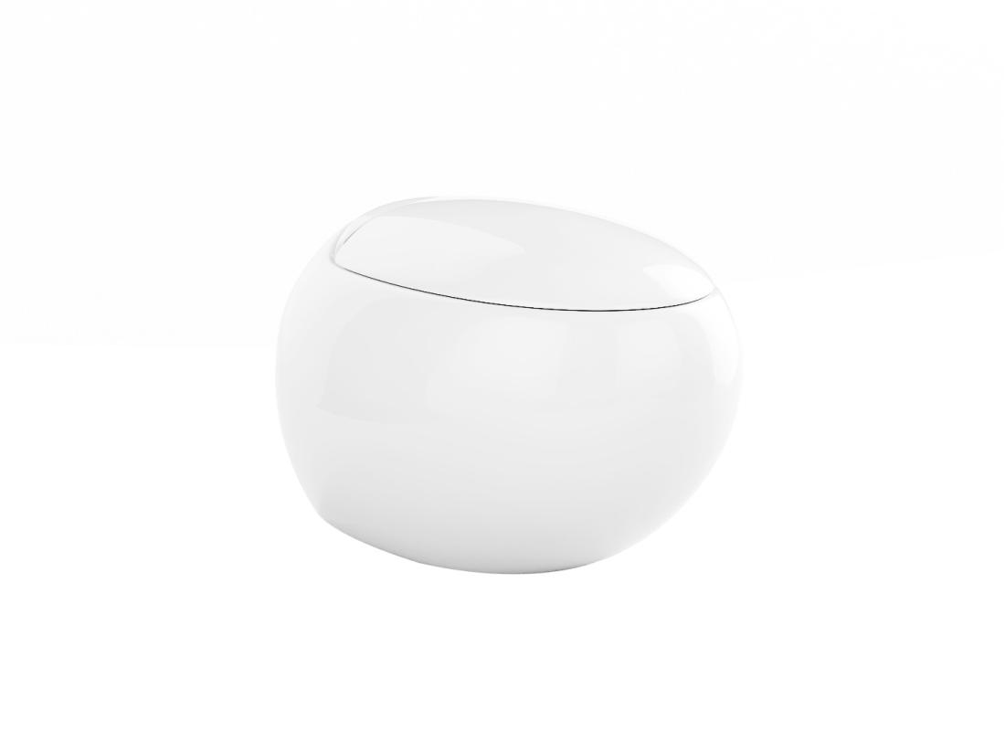 Vente Unique Pack WC Suspendu En Céramique Blanc Avec Bâti-support Décoratif - HURO II