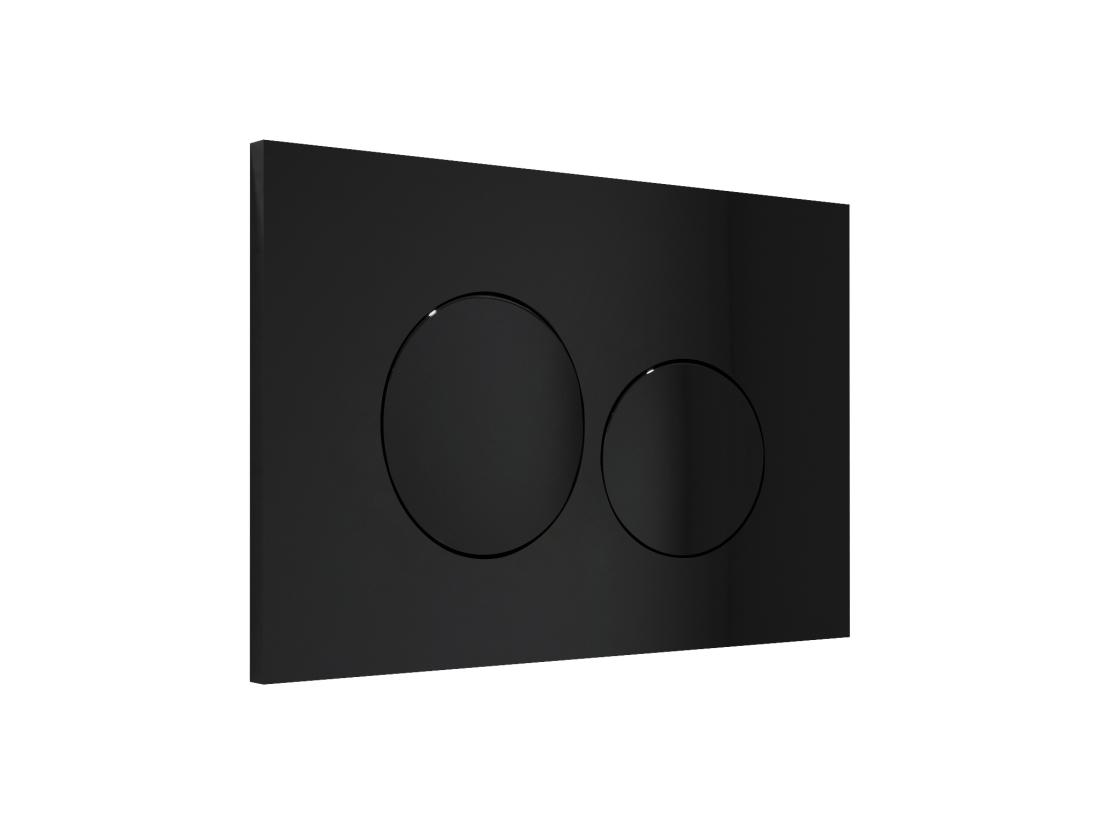 Vente Unique Pack WC Suspendu Noir Mat Avec Bâti-support Et Plaque De Déclenchement - JAVOINE