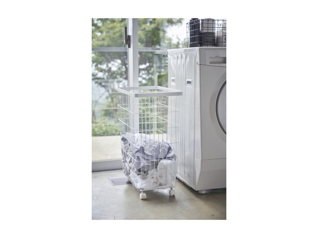 Vente Unique Panier à Linge à Roulettes En Métal H56.5cm