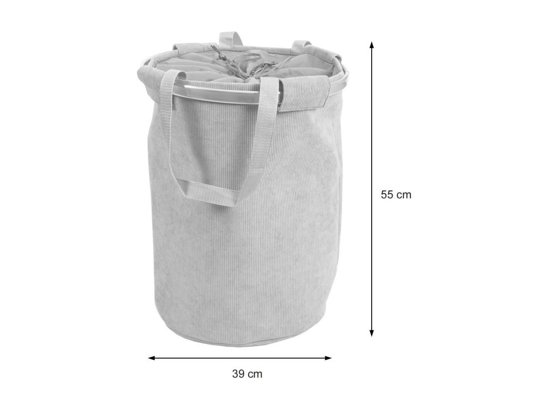 Vente Unique Panier à Linge Corbeille Bleue 39 X 39 X 55 Cm 04_0001297