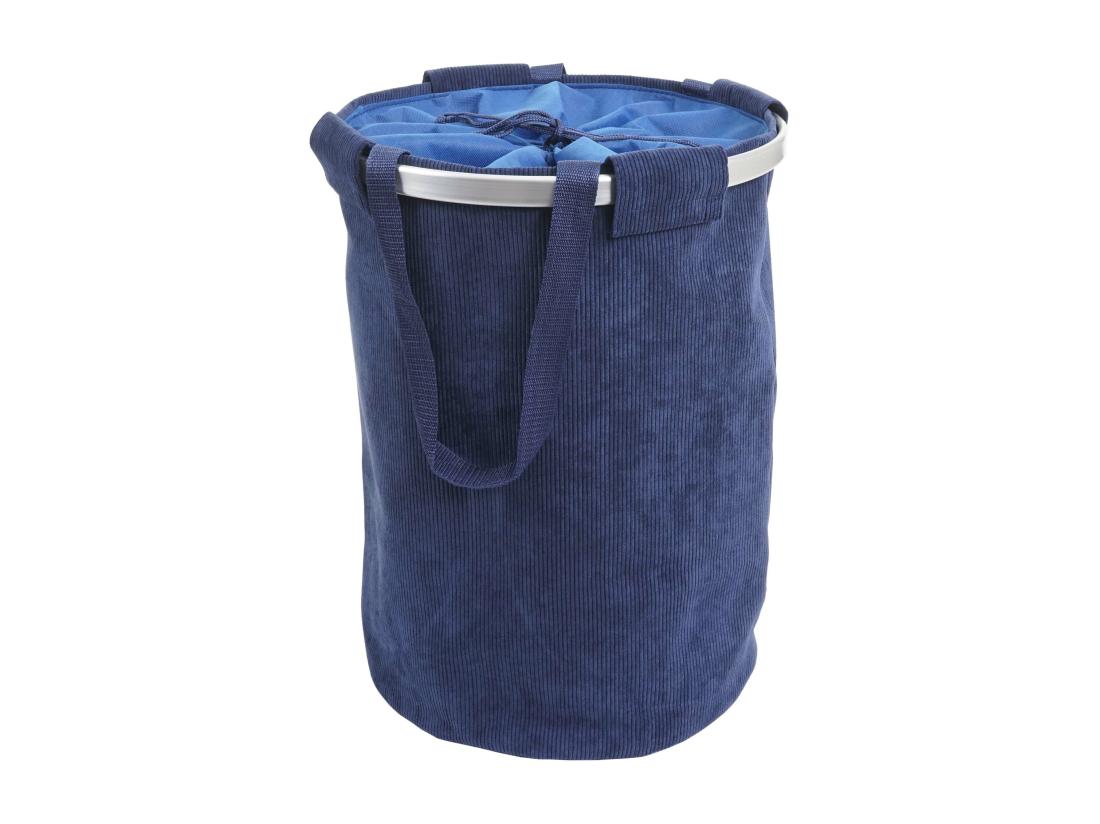 vente unique Panier à linge corbeille bleue 39 x 39 x 55 cm 04_0001297