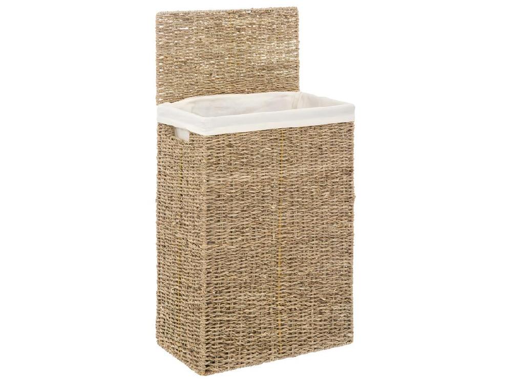 Vente Unique Panier à Linge En Osier "Seagrass" 55cm Naturel