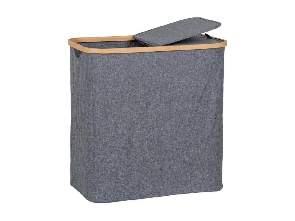 Vente Unique Panier à Linge Noto Gris 33x54x54 Cm EPIKASA
