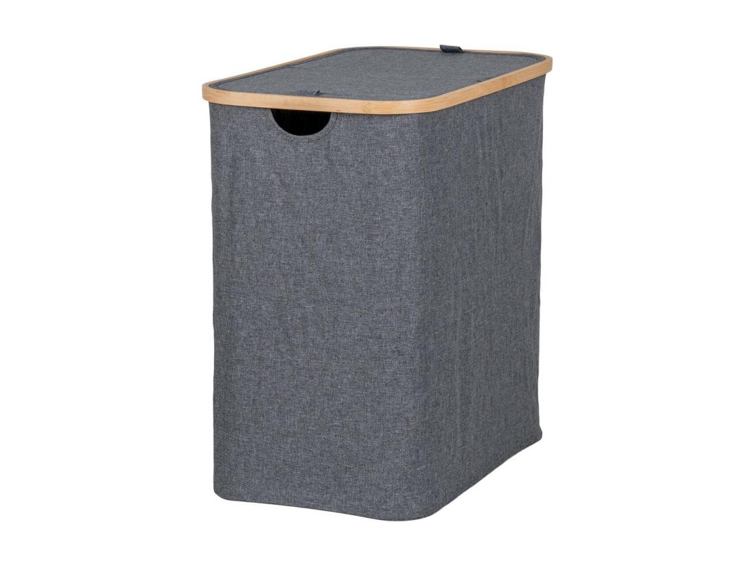 vente unique Panier à Linge Noto Gris 33x54x54 cm EPIKASA