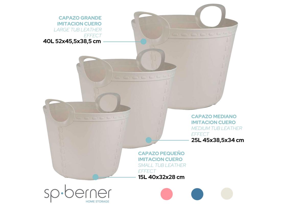 Vente Unique Panier Craft Petit 15l Gris Clair 40x32x28