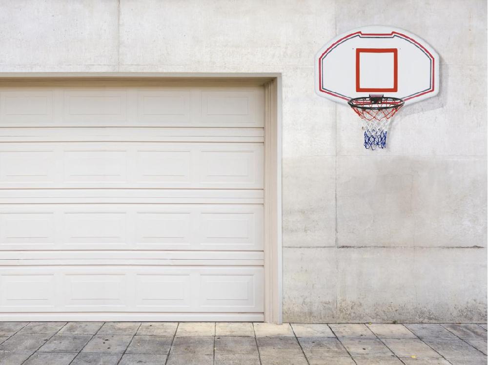 Vente Unique Panier De Basket Mural Blanc - L111 X H77 Cm - BEMIDJI