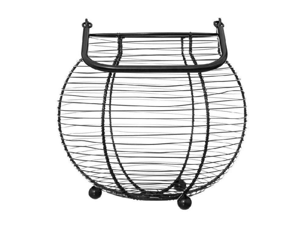 Vente Unique Panier De Rangement 55 Œufs "Métal" 23cm Noir