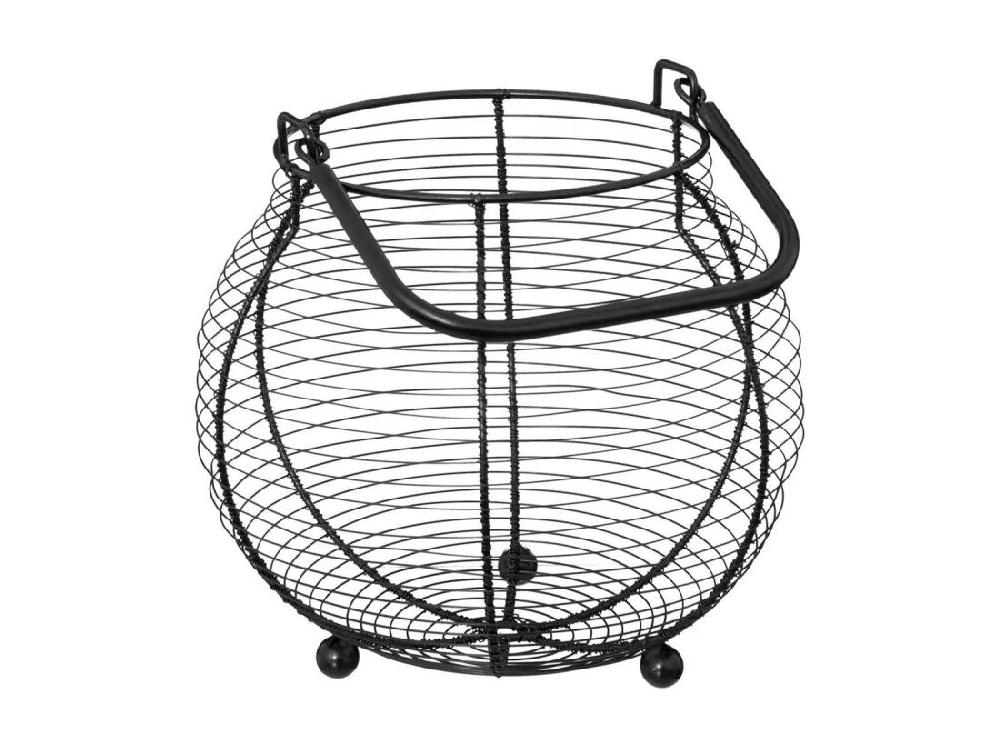 Vente Unique Panier De Rangement 55 Œufs "Métal" 23cm Noir