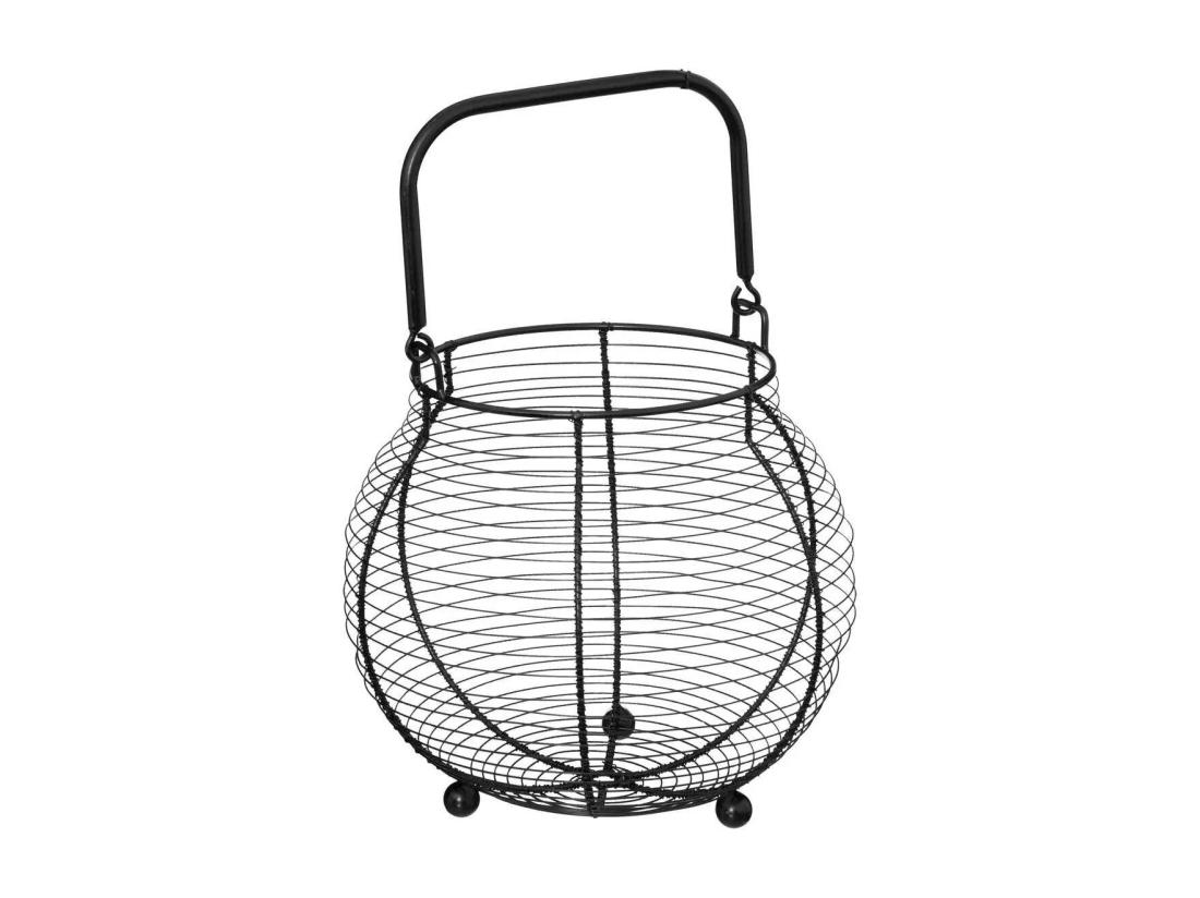 vente unique Panier de Rangement 55 Œufs "Métal" 23cm Noir