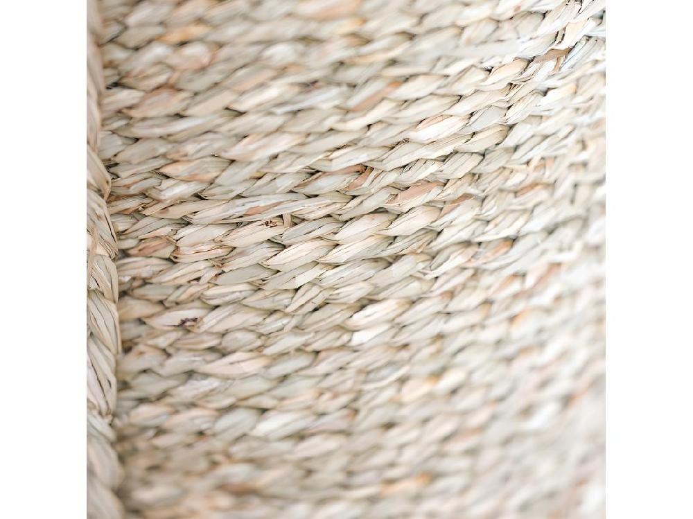 Vente Unique Panier En Fibres Naturelles Avec Poignées - 30x30CM - Taral Naturel