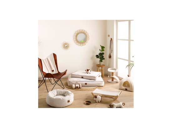 Vente Unique Panier Pour Chien & Chat "Wooly" 40cm Écru