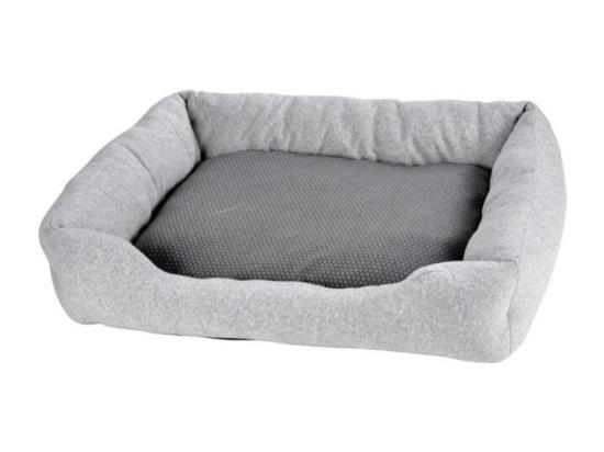 Vente Unique Panier Rectangle Pour Animaux - Gris - L 50 X L 38 X H 13 Cm