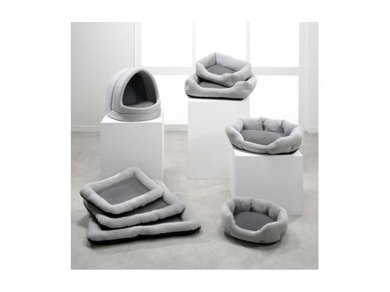 Vente Unique Panier Rectangle Pour Animaux - Gris - L 60 X L 48 X H 14 Cm