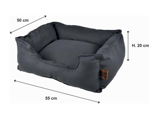 Vente Unique Panier Rectangle Pour Animaux "Terrazzo" - Orange - L 55 X L 50 X H 20 Cm