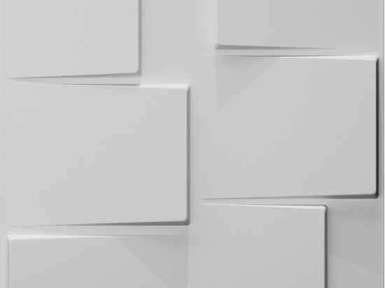 Vente Unique Panneau Mural 3D à Peindre - Pack De 3m² - Lot De 12 Pièces - BRICK