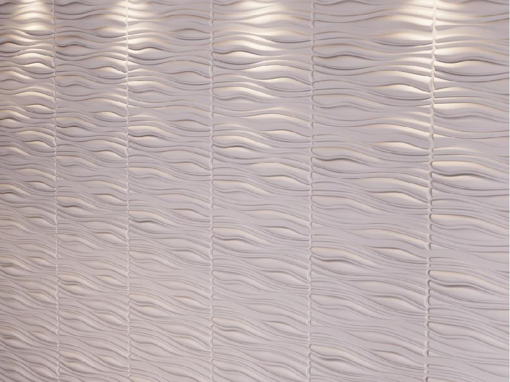 Vente Unique Panneau Mural 3D à Peindre - Pack De 3m² - Lot De 6 Pièces - ONDIA