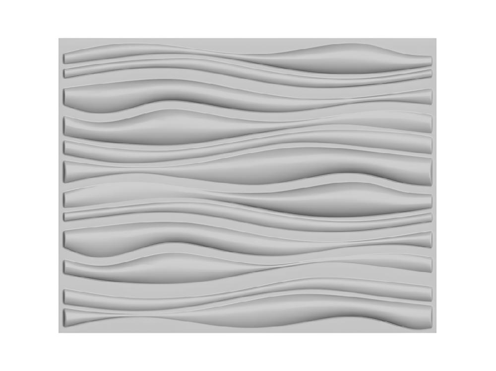 Vente Unique Panneau Mural 3D à Peindre - Pack De 3m² - Lot De 6 Pièces - ONDIA