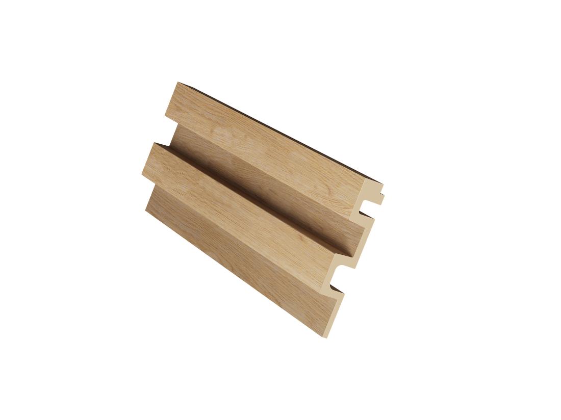 Vente Unique Panneau Mural 3D - Pack De 2.83 M² - Coloris Bois Naturel - Lot De 8 Pièces - FLINT