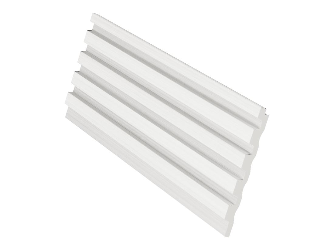 Vente Unique Panneau Mural 3D - Pack De 3 71 M² - Blanc - Lot De 8 Pièces - TATIANA