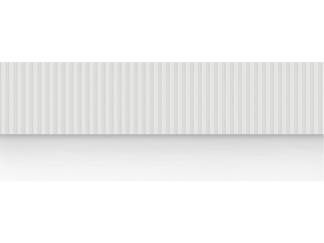 Vente Unique Panneau Mural 3D - Pack De 3 71 M² - Blanc - Lot De 8 Pièces - TATIANA