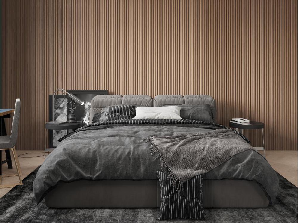 Vente Unique Panneau Mural 3D - Pack De 3 71 M² - Coloris Bois Naturel - Lot De 8 Pièces - TATIANA