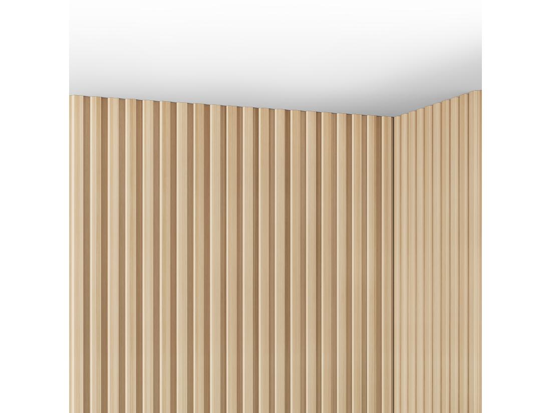 Vente Unique Panneau Mural 3D - Pack De 3 71 M² - Coloris Bois Naturel Clair - Lot De 8 Pièces - TATIANA