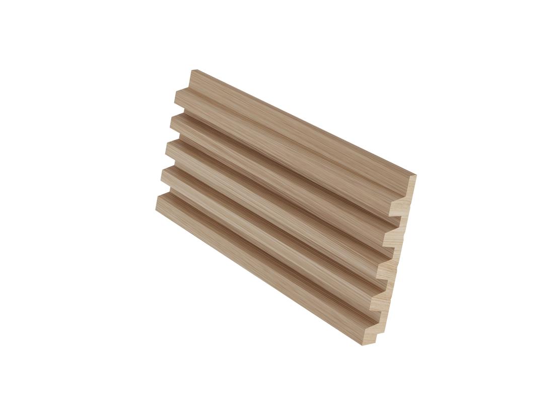Vente Unique Panneau Mural 3D - Pack De 3 71 M² - Coloris Bois Naturel Clair - Lot De 8 Pièces - TATIANA