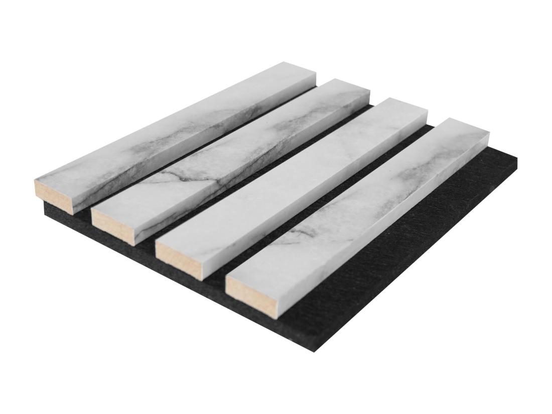 Vente Unique Panneau Mural Acoustique - Effet Marbre Blanc - Pack De 3 12 M² - Lot De 2 Pièces - PENCIA