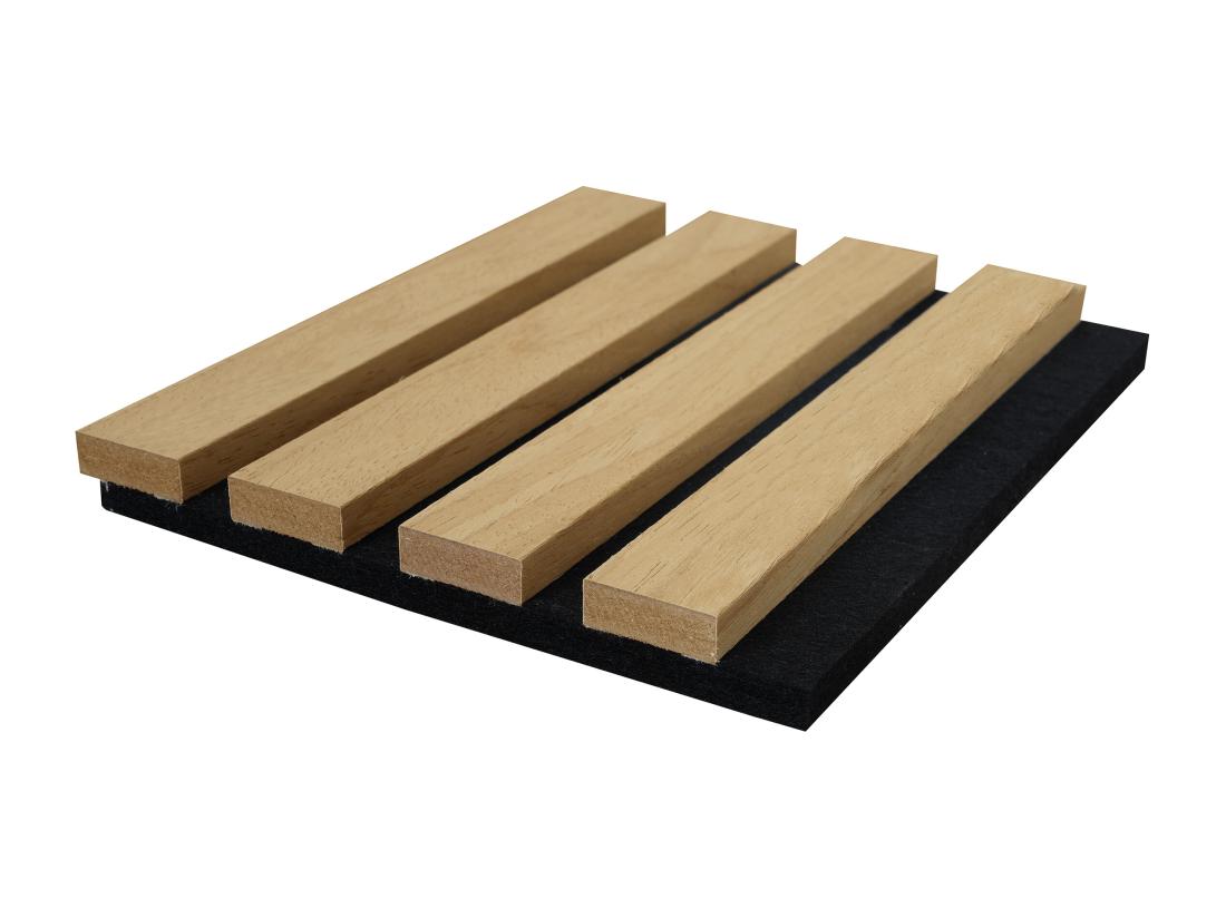 vente unique Panneau mural acoustique - Finition bois naturel clair - Pack de 3 12 m² - Lot de 2 pièces - PENCIA