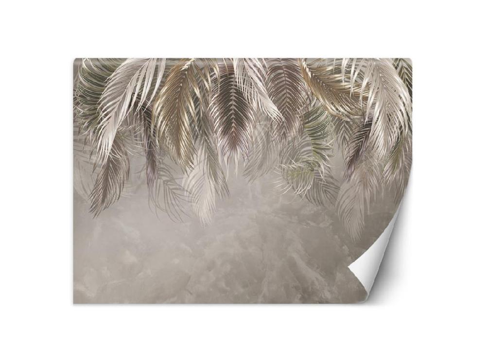 Vente Unique Papier Peint Feuilles De Palmier 3d - 368 X 254 Cm