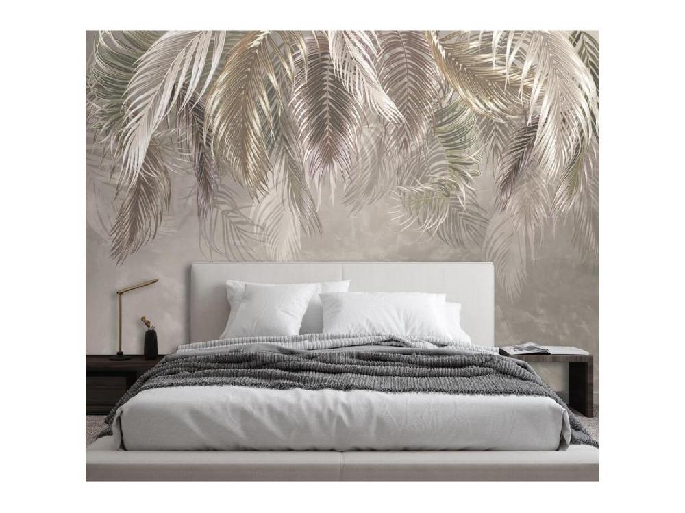 vente unique Papier peint feuilles de palmier 3d - 368 x 254 cm