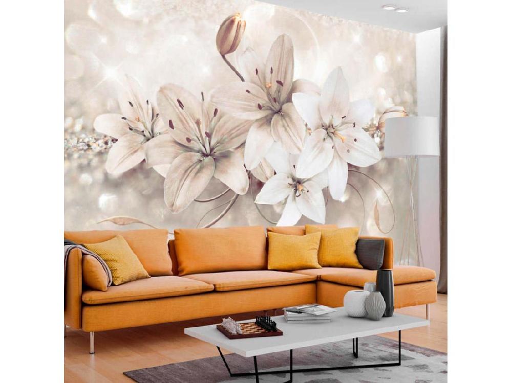 Vente Unique Papier Peint Lys De Diamant - 350 X 245 Cm