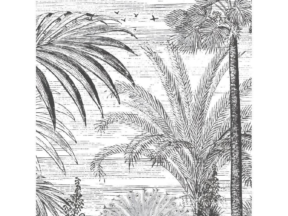 vente unique Papier Peint Panoramique L336xH270cm - Engraverad Landskap - Papier intissé 150gr/m2